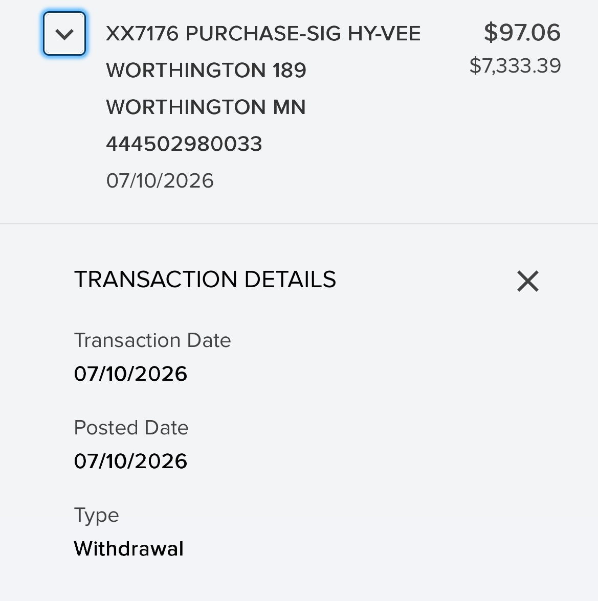 Bob and Pat grocery reimbursement (July 9 and 16)
